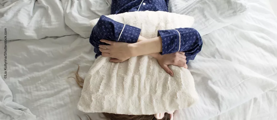 Vrouw met slaapproblemen
