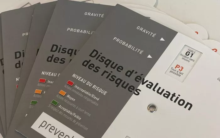 Disque d'évaluation des risques